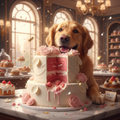 Dog Gender Reveal Cake